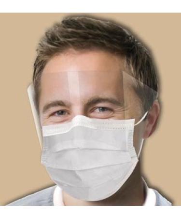 GCPW Ultra No-Fog Earloop Masks w/Shield 25/Bx