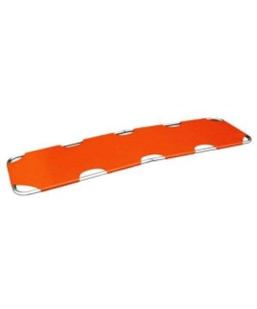 Emergency Rescue Flat Foldaway Portable Stretcher with Two Steel Bars- Orange