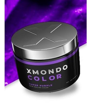 XMONDO Color Super Purple Mask & Semi-Permanent Dye | Bond Booster & Hyaluronic Acid | Vegan Nourishment & Repair | 8 Fl Oz - Buy Online on SooperMarket.com