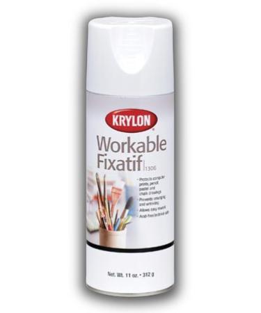 Krylon Fixative Aerosol Spray Provides Lasting Protection for Pencil, Pastel and Chalk Drawings But Can Be Erased to Rework Your Art (Pkg/3)