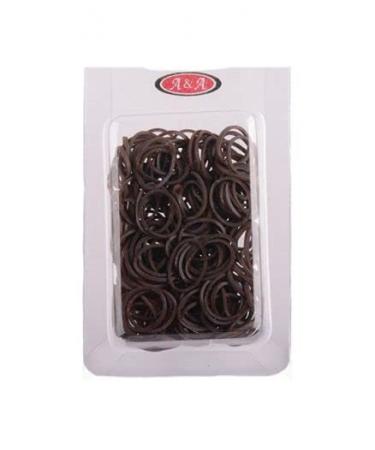 Alara Hair Tie Rasta Rubber Rasta Ponytail Holder Brown 150 Pack Small Rubber Rings