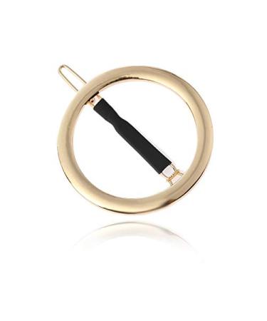 GIYOMI Hollow Hoop Round Circle Hair Clip Set - Minimalist Metal Bobby Pins for Women and Girls - Ponytail Holder Hair Accessories in Gold & Silver - Buy Online on SooperMarket.com