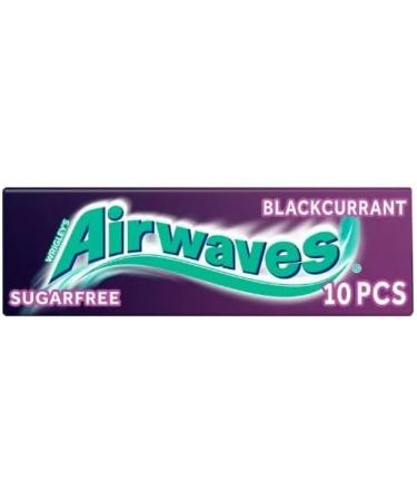 Wrigley's Airwaves Blackcurrant Chewing Gum (30 Packets (Full Box)