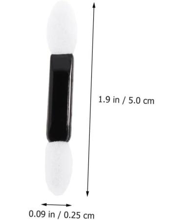 Gogogmee 100pcs Make up Applicators for Face Dual Sided Eyeshadow Brush Makeup Eyeshadow Brush Smudge Brush M White - Buy Online on SooperMarket.com