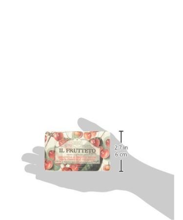 NESTI DANTE Il Frutteto Black Cherry & Red Berries Soap 250g - Luxurious Italian Artisanal Soap for All Skin Types - Shop Internationally - Buy Online on SooperMarket.com
