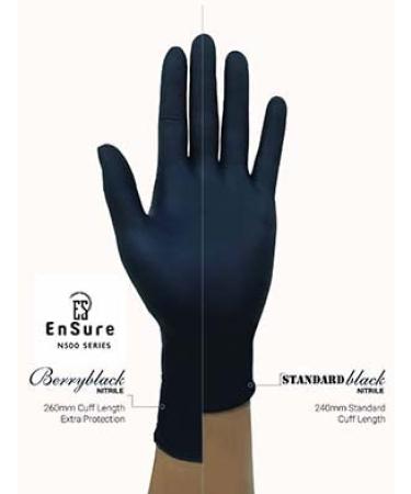 Low Derma Gray Black Nitrile Exam Gloves - Powder Free, Latex Free, Non Sterile - 5 Mil - Large (Pack of 1000) - Buy Online on SooperMarket.com