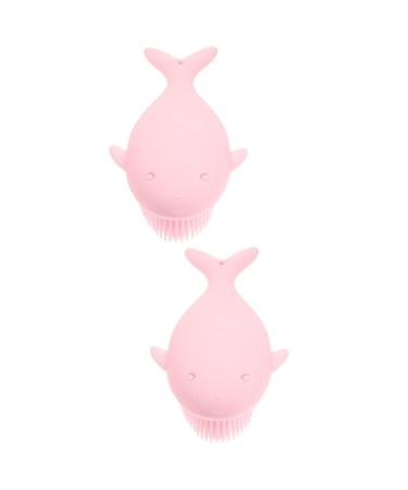 FRCOLOR 2pcs Silicone Brush Hair Comb Accessory Scalp Massager Men Newborn Accessories Baby Exfoliating Brush Baby Massage Brush Baby Shampoo Brush Bathing Supplies Baby Shower Scrubber