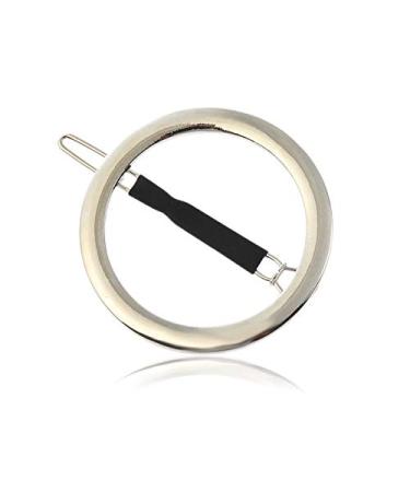 GIYOMI Hollow Hoop Round Circle Hair Clip Set - Minimalist Metal Bobby Pins for Women and Girls - Ponytail Holder Hair Accessories in Gold & Silver - Buy Online on SooperMarket.com