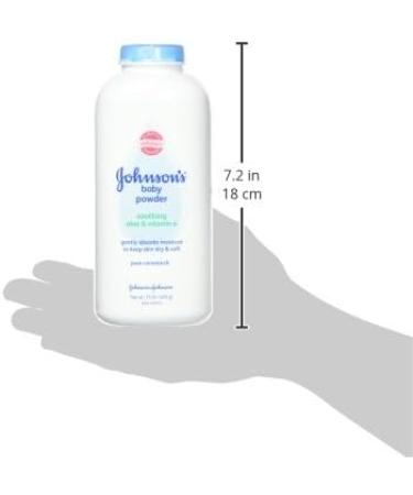 Johnson's Baby Powder with Aloe & Vitamin E - Hypoallergenic, Paraben and Phthalate-Free - 15 oz, Pack of 1 - Buy Online on SooperMarket.com
