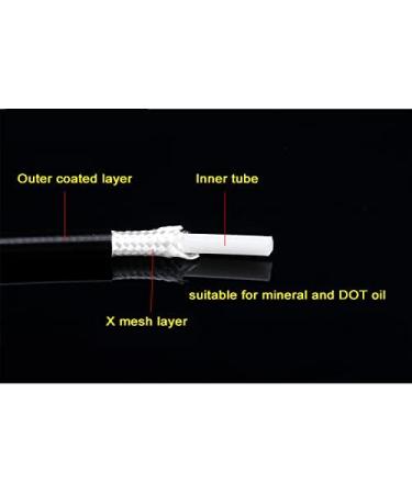 Hydraulic Disc Brake Hose Replacement Kit for Shimano, AVID, SRAM, Magura - 2.5m Length - Multiple Fitting Options - Buy Online on SooperMarket.com