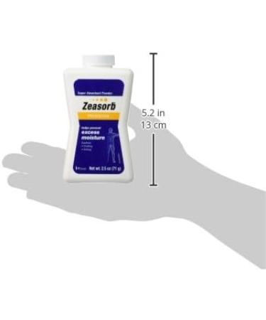Zeasorb Super Absorbent Powder 2.5 oz (70.9 g) - Pack of 6 | Fast-Acting Moisture Control Solution - Buy Online on SooperMarket.com