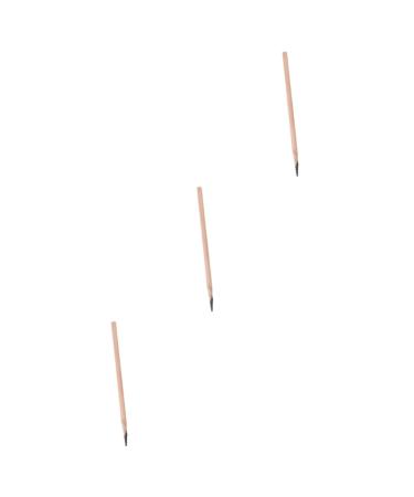 WOONEKY 3pcs Pencil Brow Pen Women Brow Pencil Portable Brow Pencil Coffee Wooden