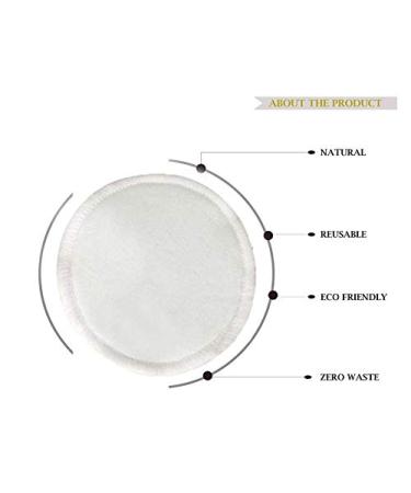 Eco-Friendly Reusable Cotton Pads & Bamboo Toothbrush Set | 10 pcs Makeup Remover Rounds | Natural Organic Zero-Waste Beauty Solution - Buy Online on SooperMarket.com