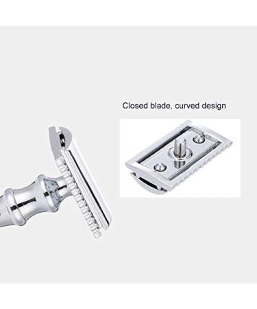 Classic Double Edge Metal Razor for Men - Black Shaving Razor for Beard Grooming | International Shipping Available - Buy Online on SooperMarket.com