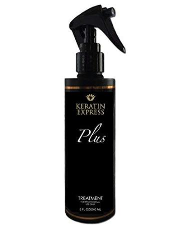 Keratin Express Plus 8 fl oz Smoothing Treatment Professional Hair Treatment up to 12 weeks. Do not use it on Pregnant Women Children and Nursing. This product contains Formaldehyde.