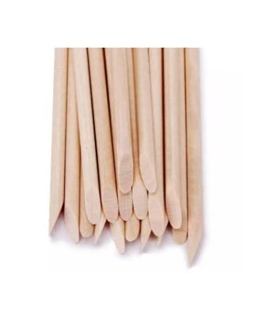 100PCS 75mm Cuticle Orange Wood Nail Sticks Pusher Set - Disposable Tool for Manicure & Pedicure - Skin Safe Remover for Home & Salon - Buy Online on SooperMarket.com