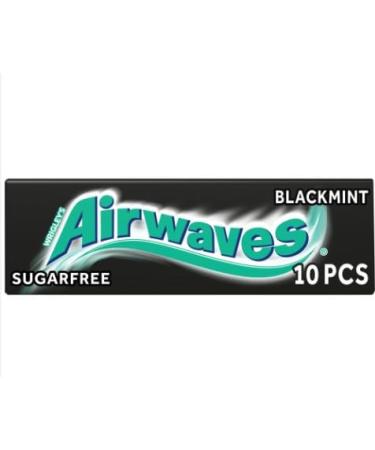 vapewaves (30 Pack of) Airwaves Black Mint 10pce - 10pc Helps keep Teeth Clean And Mouth Fresh Sold By Kidzbuzz