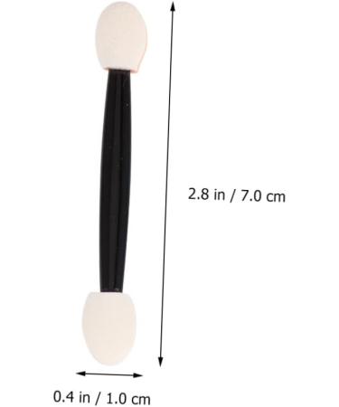 Baluue 72 Pcs Eye Shadow Applicator Eyeshadow Sponge Applicator Dual Ended Eyeshadow Brush Black - Buy Online on SooperMarket.com