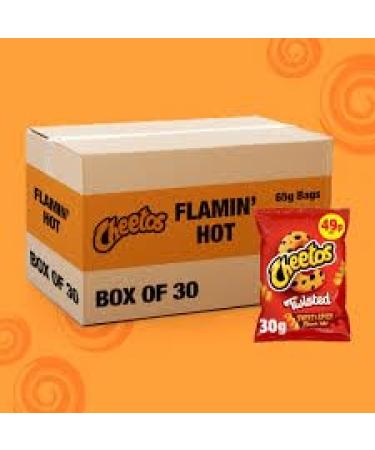 Flamin' Hot Snacks Corn Snacks 30g Bags Spicy Flavor (30 Bags x 30g) 30 g (Pack of 1)