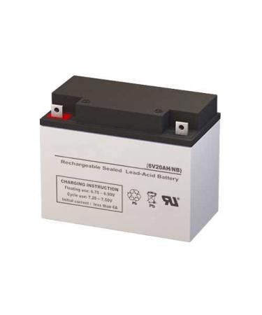 PS-6200 6 Volt 20 AmpH SLA Replacement Battery with NB Terminal