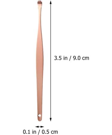 6pcs Stainless Steel Ear Cleaning Swab Kit | Rose Gold Ear Pick Set for Ear Wax Removal | Healeved Headphones Earbuds Cleaner - Buy Online on SooperMarket.com