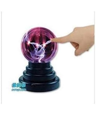 Plasma Ball Static Magic Ball Touch Sound Lightning Sensitive Electric Globe Static Light USB or Battery Powered Perfect for Bedroom Office Bar Gift - Buy Online on SooperMarket.com