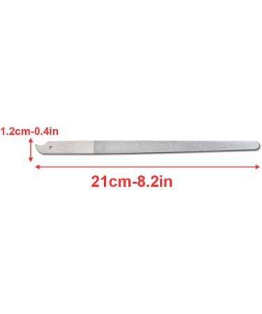 Dajidafu Nail Files Diamond Nails File Stainless Steel Fine Gravel for Surface Manicure Tools with Curved Tip Comfortable Hold Pedicure - Buy Online on SooperMarket.com