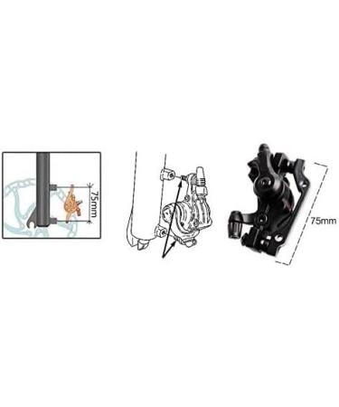 Fat-Cat MTB Bike Mechanical Disc Brake Set - Front & Rear 160mm with Bolts and Cable - TongLi - Buy Online on SooperMarket.com
