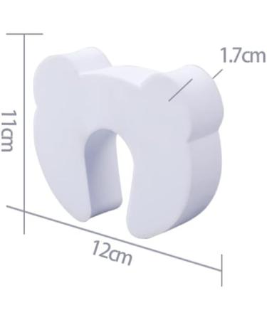Kids Foam Door Stop 6PC Set - Baby Safety Finger Guard (White) - Buy Online on SooperMarket.com