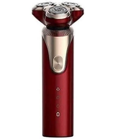 GeRRiT Electric Razor for Men Wet & Dry Men's Razors for Shaving Electric Cordless Rotary Razors Electric Shavers for Men Waterproof Rechargeable (Color : Red) (Color : Red)