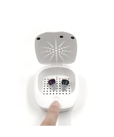 Electric Hearing Aid Dehumidifier Dryer with Lamp Electric Drying Case Electric Hearing Aid Dryer Light Fit All Hearing Aids of All Brand