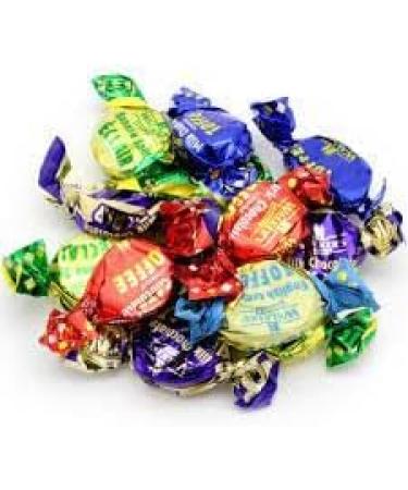 Walkers Toffee Sweets Assorted Flavours and Chocolate Eclairs x 200g Bundle with Silver Window Lid Refillable Tin - Buy Online on SooperMarket.com
