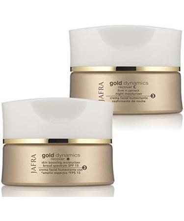 Shop JAFRA Gold Dynamics Skin Boosting Moisturizer & Firm + Correct Night Moisturizer - Broad Spectrum SPF 15 for Radiant Skin | International Shipping Available - Buy Online on SooperMarket.com