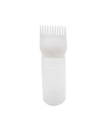 Hair Dye Bottle 160ML Shampoo Bottle Hair Comb Applicator Bottle Brush Bottle for Hair Dyeing Tool White Hair Oil Applicator