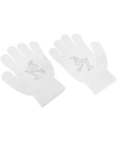 Leeadwaey Ice Skating Gloves for Girls & Women - Magic Stretch Black Flower & Snowflake Styles - Kids to Adult Sizes - Buy Online on SooperMarket.com
