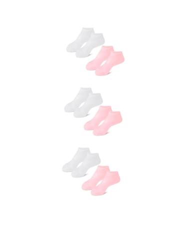 FOMIYES 6 Pairs Exfoliating Moisturizing Socks Foot Heel Socks for Dry Cracked Feet Heal Socks Spa Socks Cuticles Socks Cracked Heel Lotion Pedicure Sebs Cosmetic Miss Skin Friendly