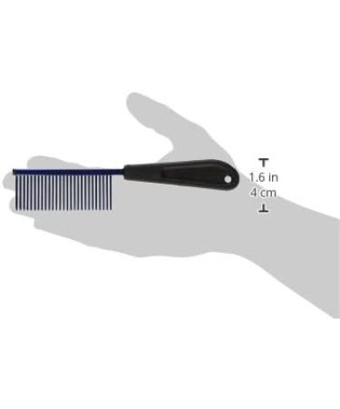 Resco Professional Anti-Static Dog Cat Pet Comb for Grooming Steel Pins Medium Tooth Spacing Candy Blue Medium Candy Blue - Buy Online on SooperMarket.com