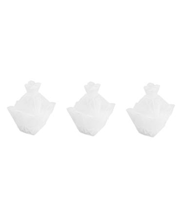 EXCEART Resin Molds 3pcs Stencils for Crafts Candle Resin Mold Jewelry Packaging Cases Mold Storage Box Crystal Box Whitex3pcs 8.5x7x12.3cmx3pcs