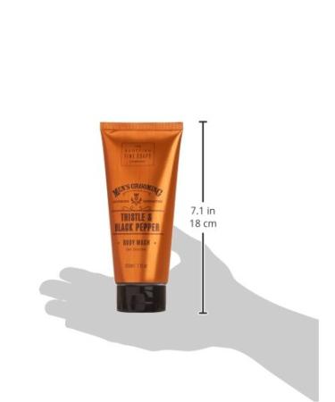 Scottish Fine Soaps Men's Grooming Thistle & Black Pepper Body Wash - 200ml | International Shipping Available - Buy Online on SooperMarket.com