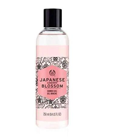 The Body Shop Japanese Cherry Blossom Shower Gel 250ml - gently cleanse and fragrance your skin with a delicate blend of sweet magnolia feminine cherry blossom and hinoki wood accords