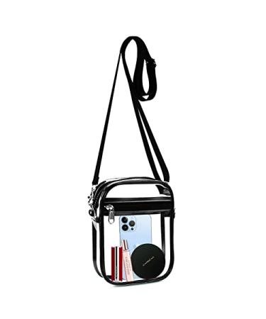 Armiwiin Small Clear Purse Clear Crossbody Bag Stadium Approved for Women, Clear Bag Stadium Bags for Sports Events