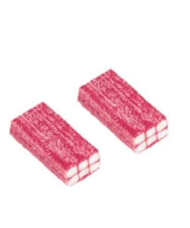 Chewy Fizzy Sour Strawberry Brick Sweets Share Bag - 1kg
