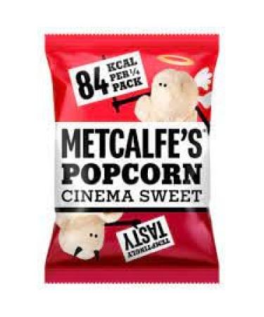 Metcalfe's Cinema Sweet Popcorn Gluten Free Vegan 20g (24 Bags)