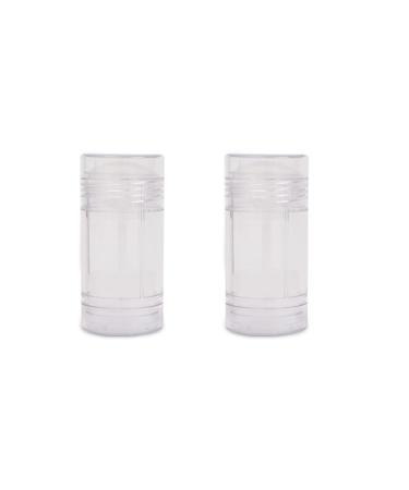 2 Pieces 50ml Clear Empty Deodorant Containers Twist-up Deodorant Containers Empty Deodorant Tubes Bottom Filling Deodorant Bottles for DIY Cosmetic Lip Balm Tubes