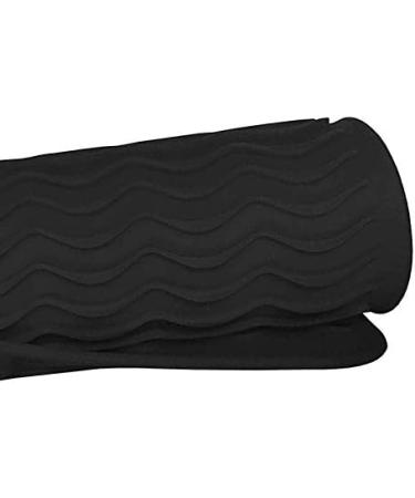 Black Silicone Heat Resistant Travel Mat - Anti-Heat Pad for Hair Straighteners & Curling Irons | Perfect for Styling on the Go - Buy Online on SooperMarket.com