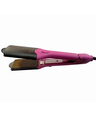 4 in 1 Hair Crimper & Wave Curler - Interchangeable Plates for Fluffy Styles | Purple Hair Styling Tool - Buy Online on SooperMarket.com