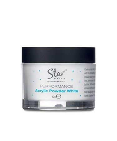 Star Nails Performance Acrylic Powder White 40g 40g White