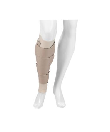 Juzo Calf Compression Brace Reversible Multi-Purpose 30-60 mmHg Beige S Max Regular XXX-Large Long Max Beige