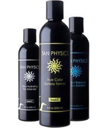 Tan Physics Pre-Tan Exfoliator True Color Sunless Tanner & Ultra-Hydrating Tan Extender Bundle