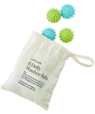 Lakeland 8 Dolly Washing Balls - Reduce Detergent Usage by 50% with Extra Cleaning Power Spikes - Buy Online on SooperMarket.com